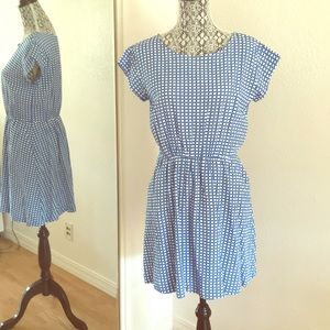 Gap blue and white dress